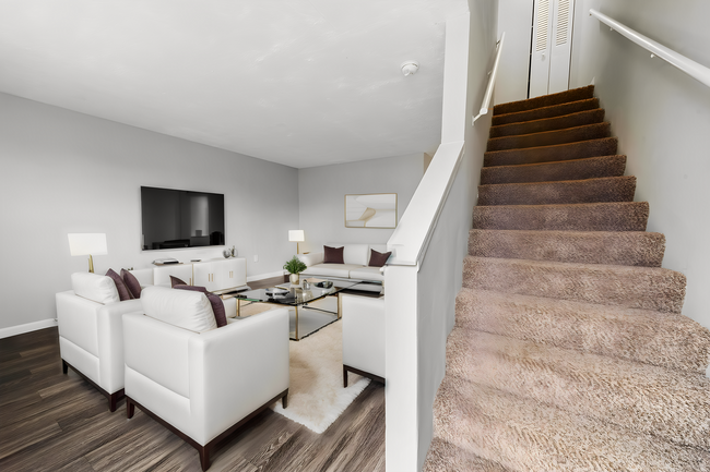 Living Room Views in our Duplex - Meadowview Apartments