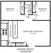 2 Bedroom - Hudson Terrace