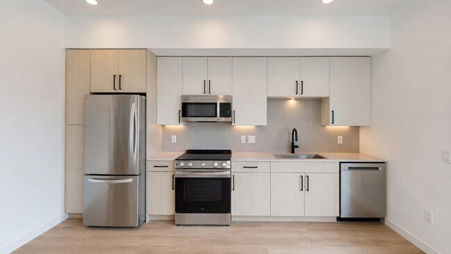 Diseño de cocina minimalista moderno - Bissinger & Co.