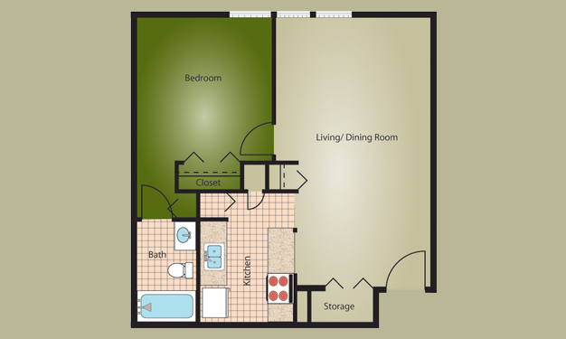 1BR/1BA - Miamisburg Manor