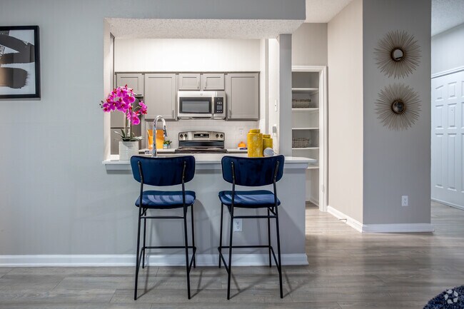 1BR, 1BA - A1 - Kitchen - The Dayton