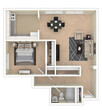 1 BEDROOM - END UNIT