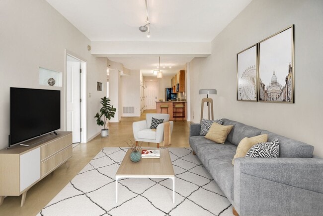 Living area (virtually staged) - Kalorama Park