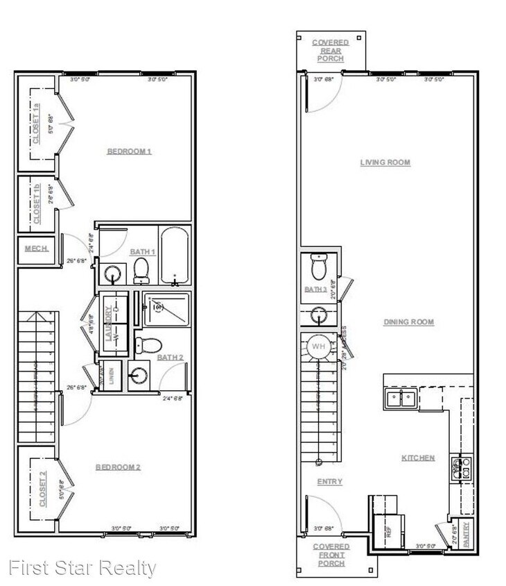 2 br, 2.5 bath House 668 N. Littlefield House Rental in