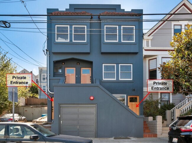 2-Private Entrances - 114 Precita Ave