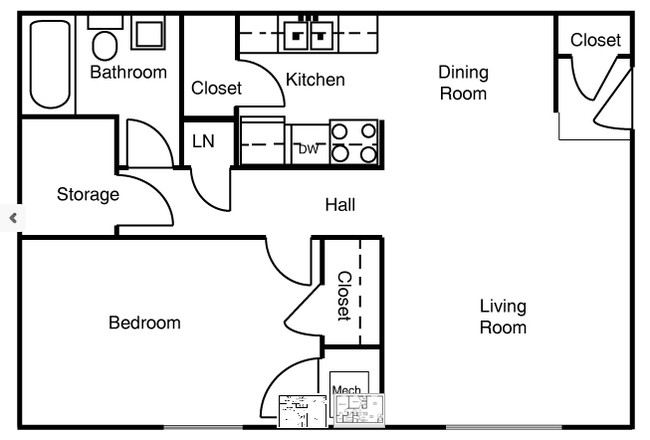 1BR/1BA - New Market North Apartments