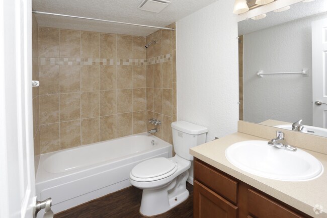 3BR 2 BA The Mediterranean-First Bathroom - St. John's Pointe Apartment Homes
