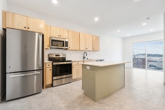 1 Bedroom Model A12 Kitchen - The Common Place Apartments