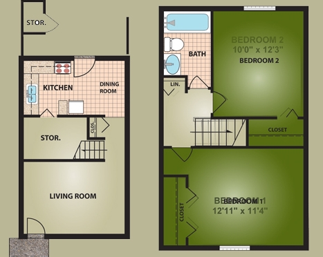 Plano de planta - Ashland Village