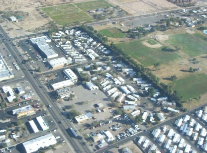 Aerial Photo - Columbia Mobile Home Park
