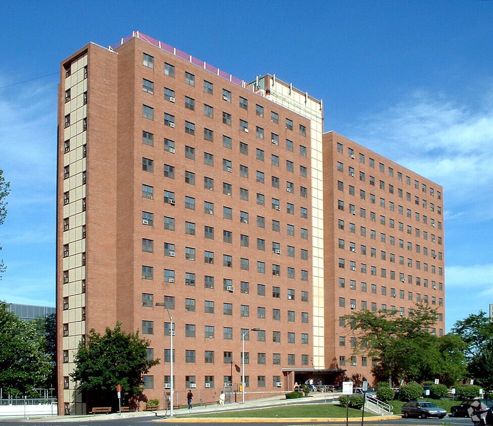 View from the northwest - Lick Towers