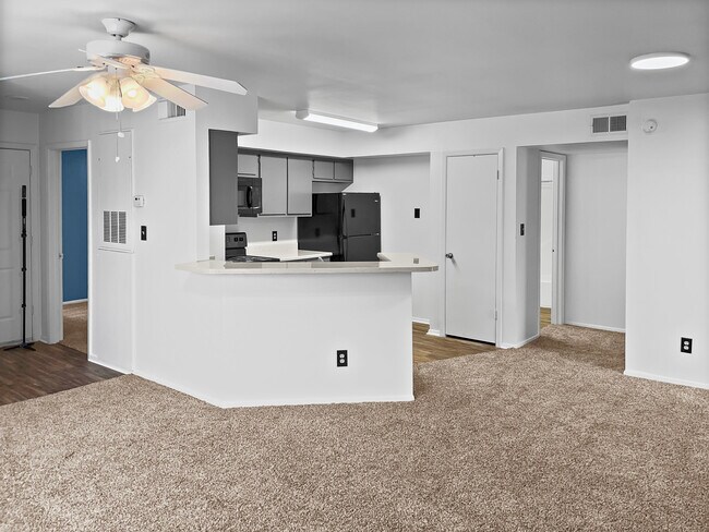 2 habitaciones, 2 baños - Sala de estar/cocina - West University Gardens
