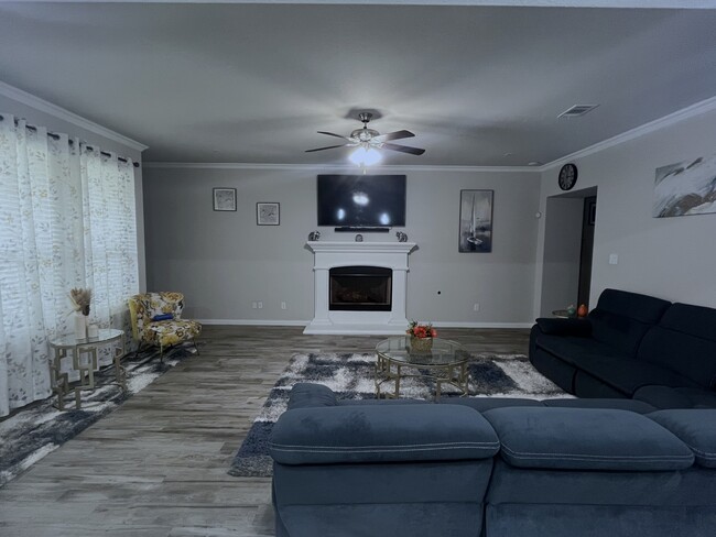 Spacious Living Space with Fire place - 7329 Howling Coyote Ln