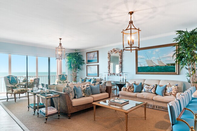 living room with sofa bed - 253 Barefoot Beach Blvd
