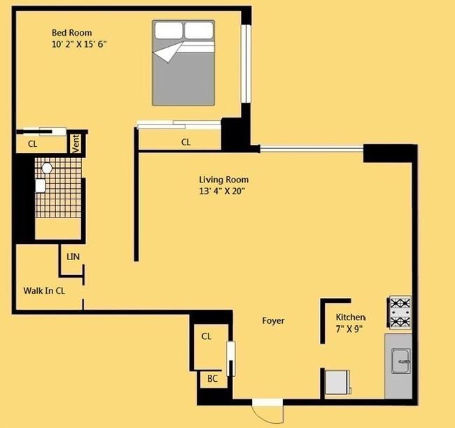 1HAB/1BA - Trump Village