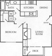 1 Bed 1 Bath