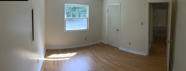 This is Bedroom #2, you can see the beautiful new floors and windows, and a full large closet! - 2680 Ballsville Road