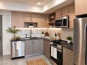 Unit 207 Concrete floors Kitchen - Hive Barrington