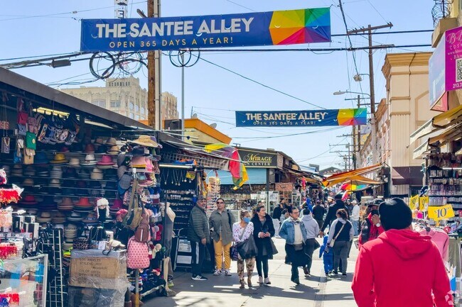 The Santee Alley is an open-air market that's open 365 days a year.