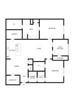 Two bedrooms floor plans 1,622 Sq. Ft. - Retreat at Stuart Crossing