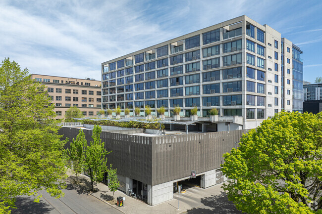On-Site Covered Parking Garage - The Edge Lofts