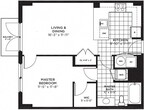 1 Bed 1 Bath (694sqf)