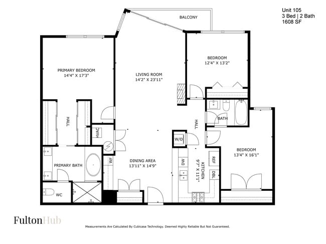 05 Floor Plan - Three Bedroom - FultonHub