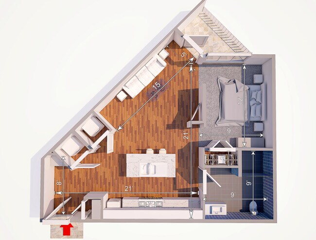 The Highland-Estudio - Bluffview Apartments