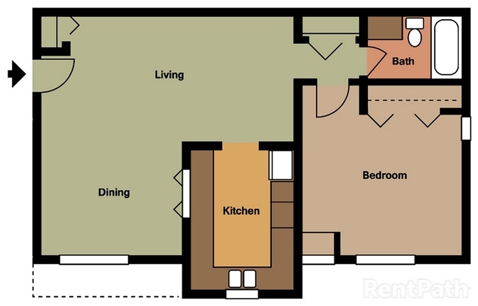 Clearbrooke – 111 - 1 Bdrm, 1 Bath, 1st Floor