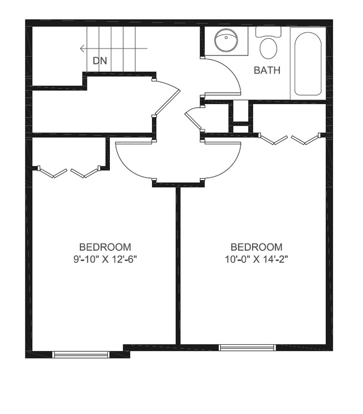 2HAB/1BA - South Ridge Apartments and Townhomes