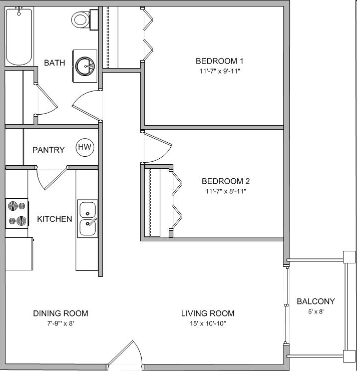 2HAB/1BA - Sedalia Heights