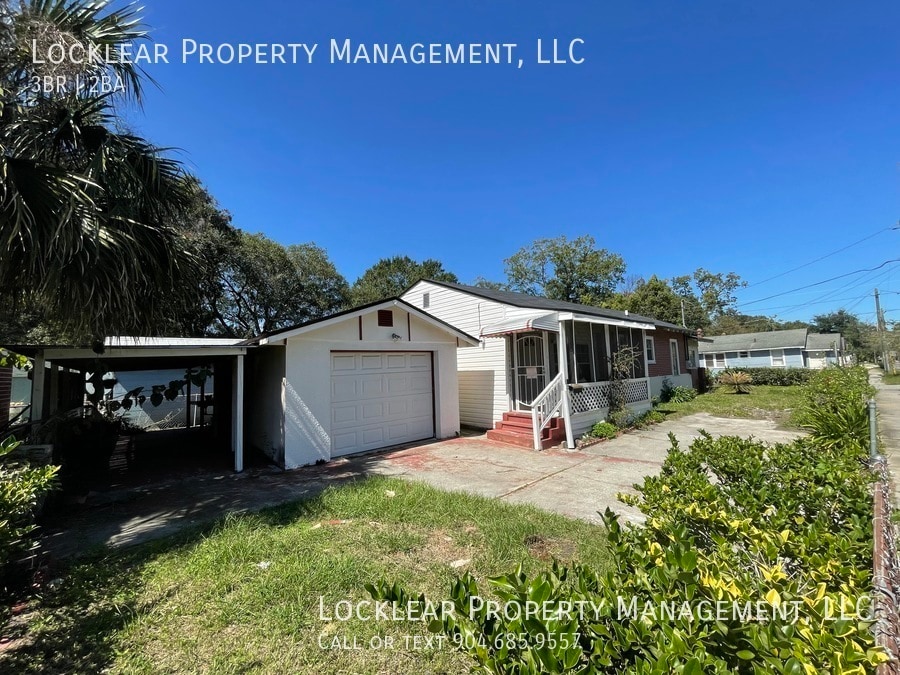 1804 W 5th St. Jacksonville, FL 32209 House for Rent in Jacksonville