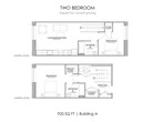 2-Bedroom, 920 sqft - Building A