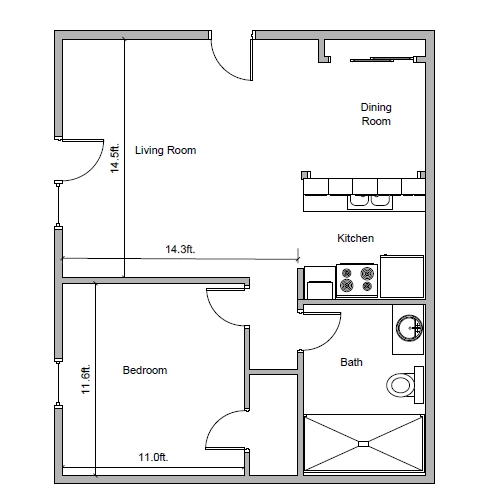 1HAB/1BA - The Village of Hillside Harbor