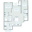 2 Bed, 2 Bath - 1105 SF