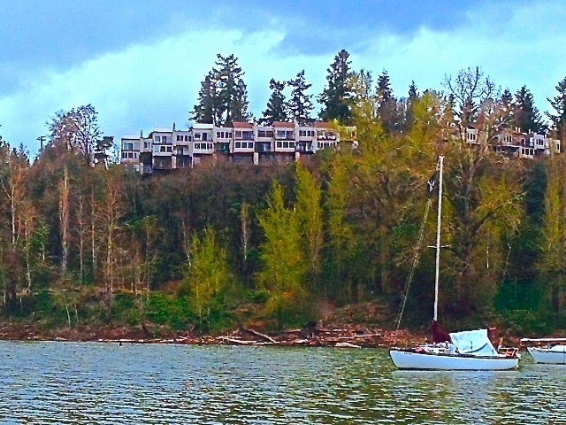 View of Edgewaters from Willamette Cove Condo - 7511 N Edgewater Ave Apartment