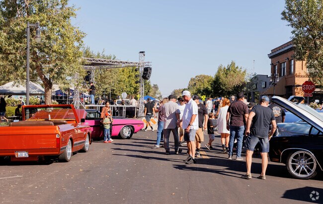See the car show at the Riverbank Wine and Cheese Festival.