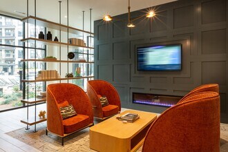 Resident Lounge with Cozy Fireplace - Bexley Chamblee
