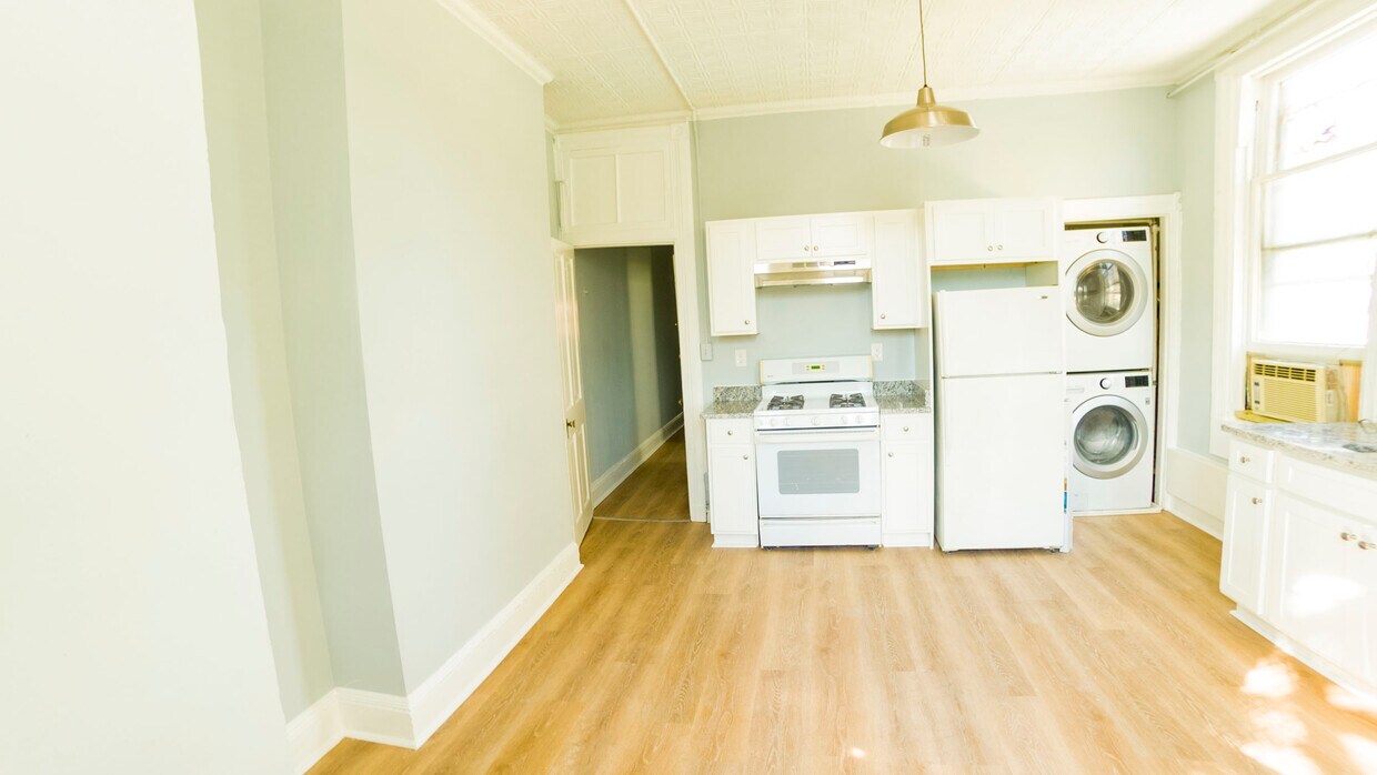 newly renovated kitchen with new washer/dryer - 1204 John St