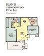 One Bedroom / One Bath with Den Downstairs B