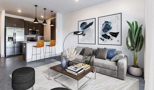 Sala de estar/cocina en The Sphere - Sphere