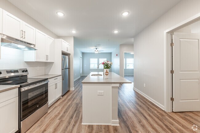 Open Kitchen with lots of cabinets - Park Place 55+ Age Exclusive Apartments