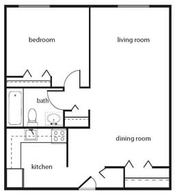 Plano de planta - Lakeview Apartments