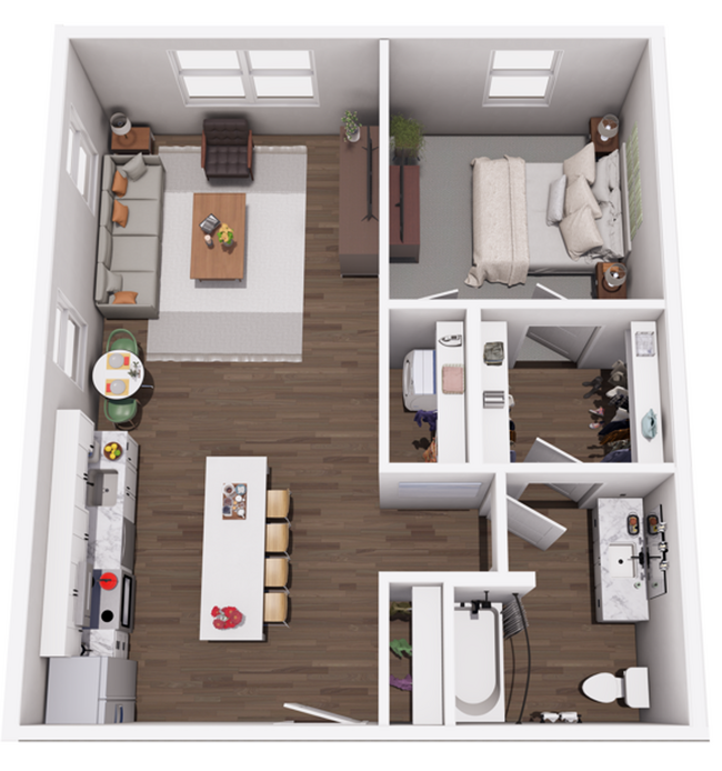 Plano de planta - Station House Apartments