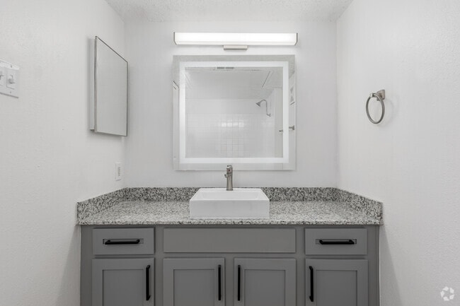 1BR, 1BA - 704SF - Bathroom - Spring Creek Hollows