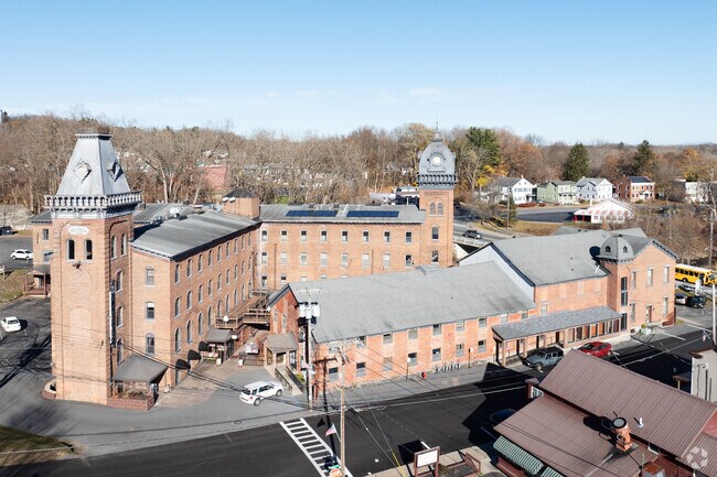The NHRP Union Mill complex in Ballston Spa now houses offices and a few eateries.