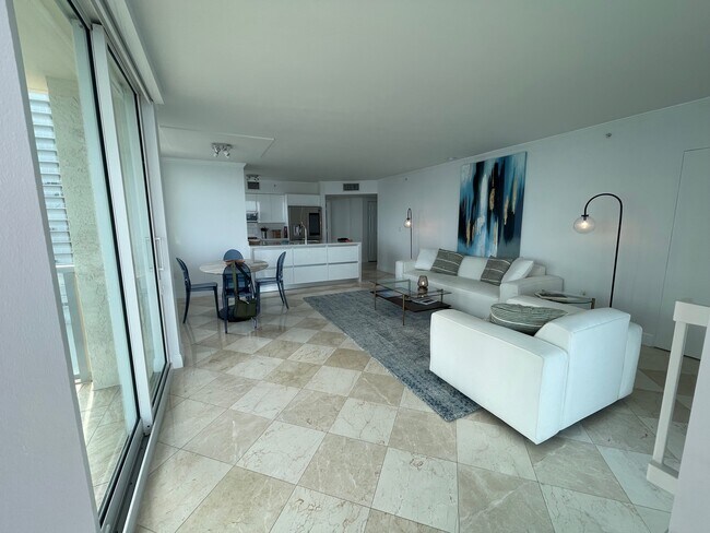 Living, dining and Kitchen view - 1155 Brickell Bay Dr