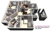 2 BED / 2 BATH  with Solarium