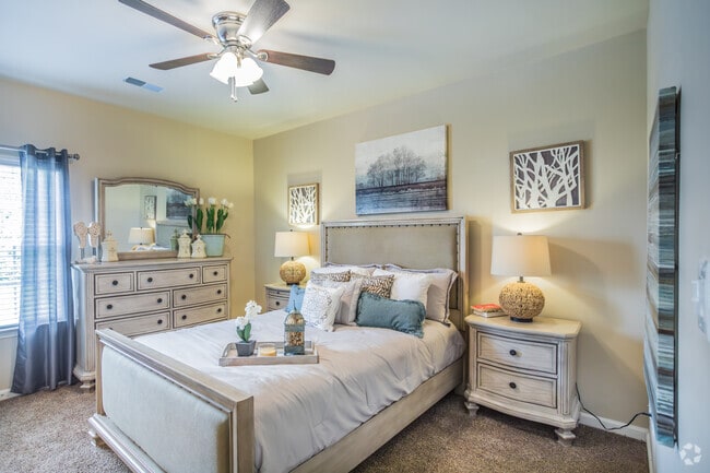 2BR, 2BA - 1,216SF - Primary Bedroom - The Charleston