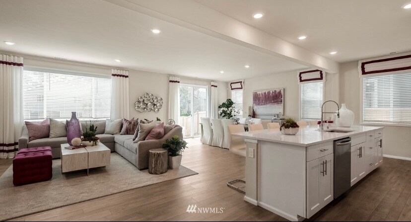 Large open concept living/dining/kitchen space perfect for family gatherings - 29017 238th Ave SE